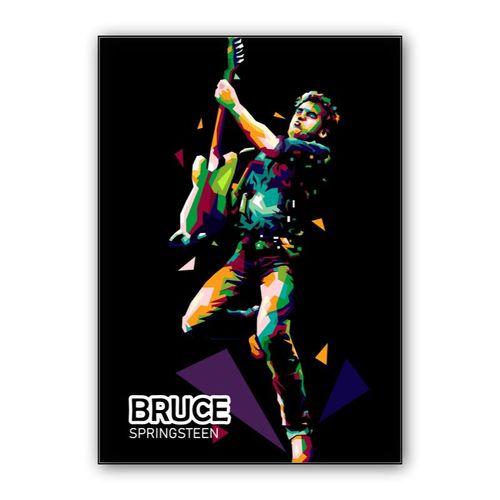 Bruce Springsteen in legend Rockstar wall art poster
