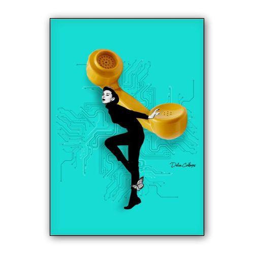 No espero su llamada wall art poster