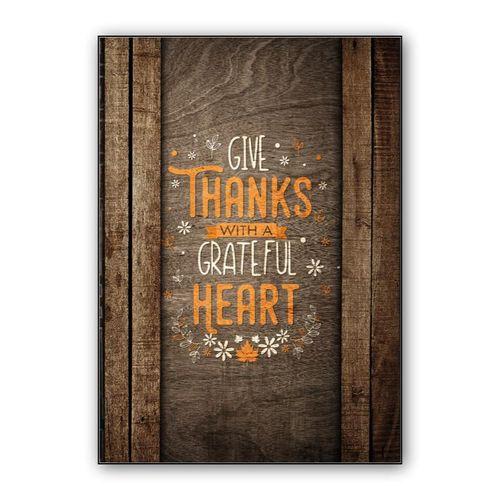 Give Thanks With Grateful Heart wall art poster