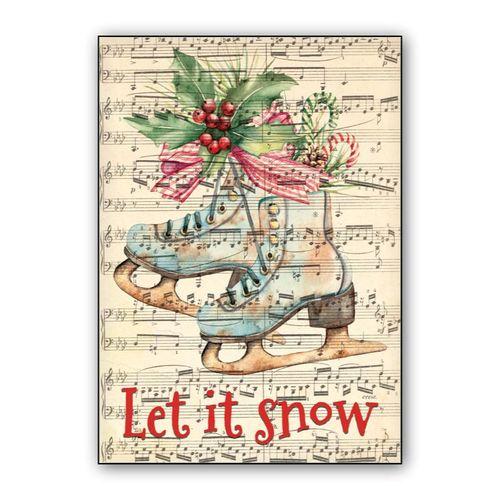 Let It Snow wall art poster