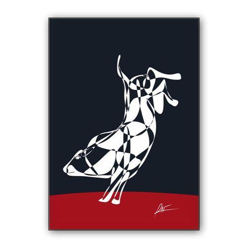 el toro de rodeo wall art poster