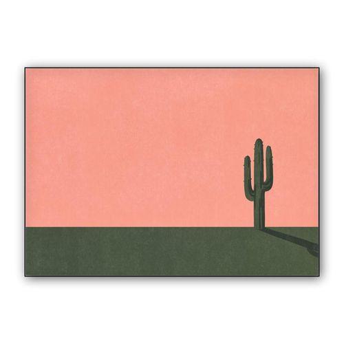 Lonely Cactus wall art poster