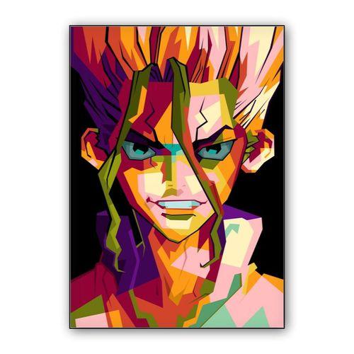Anime Dr.Stone in wpap pop art wall art poster