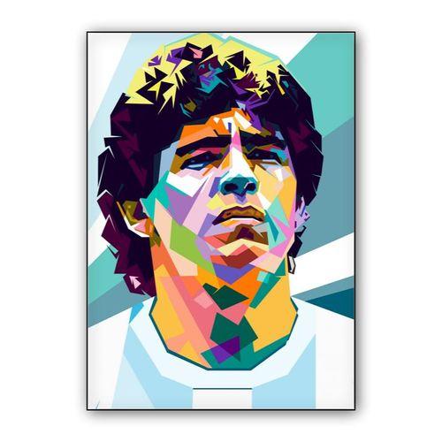 Diego Maradona pop art wall art poster