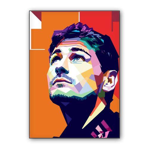 Iker Casilas wpap pop art wall art poster