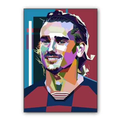Antoine Griezmann in wpap pop art wall art poster