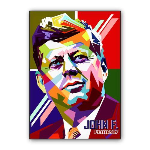 John F Kennedy wall art poster
