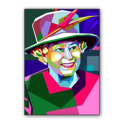 Queen Elizabeth II wall art poster