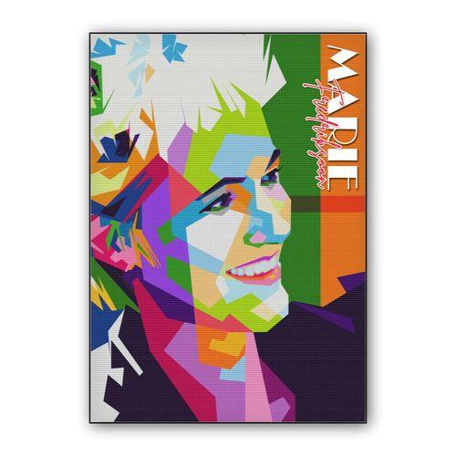 Marie Fredriksson style wpap wall art poster