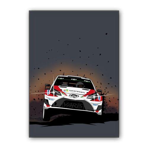 Yaris WRC wall art poster