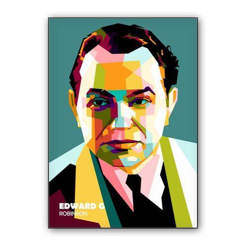 Edward G Robinson in amazing pop art wall art poster
