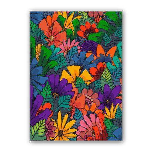 Garden of spring flowers wall art poster