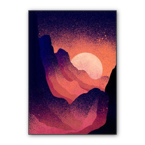 The darker side of Mars wall art poster
