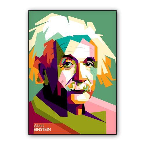 Einstein in wpap pop art wall art poster