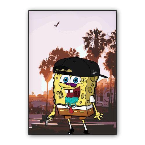 Spongebob wall art poster