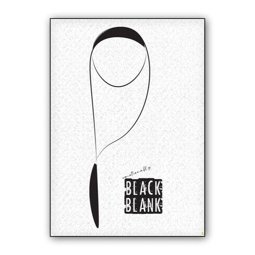 Black Blank wall art poster