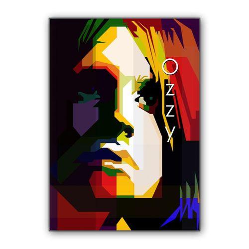 Ozzy Osbourne Pop Art WPAP Portrait wall art poster