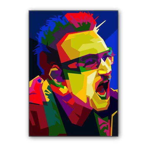 Bono U2 Pop Art WPAP – Canvas Print wall art poster