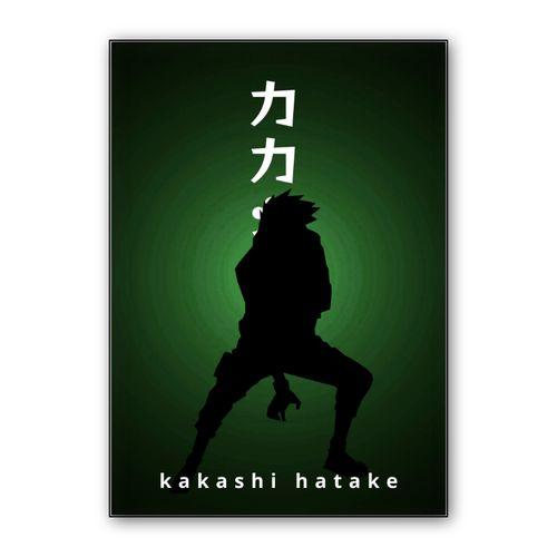 Kakashi Hatake Neon wall art poster