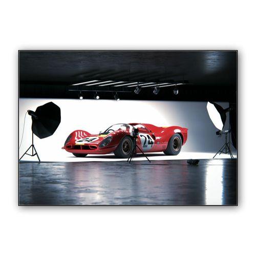 Ferrari 330p4 - Le Mans 1967 wall art poster