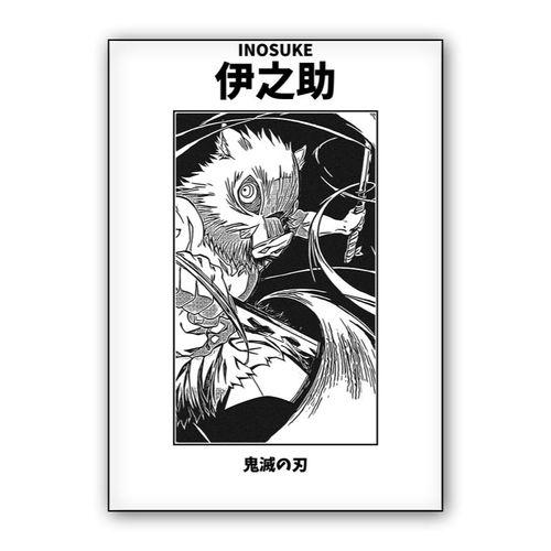 Inosuke Hashibira Demon Slayer wall art poster