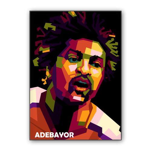 Emmanuel Adebayor in wpap pop art wall art poster