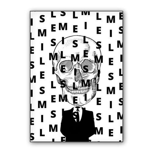 S M I L E wall art poster