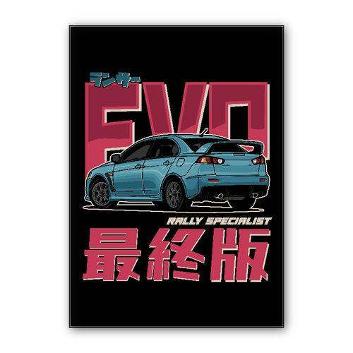 Lancer Evolution X Final Edition wall art poster