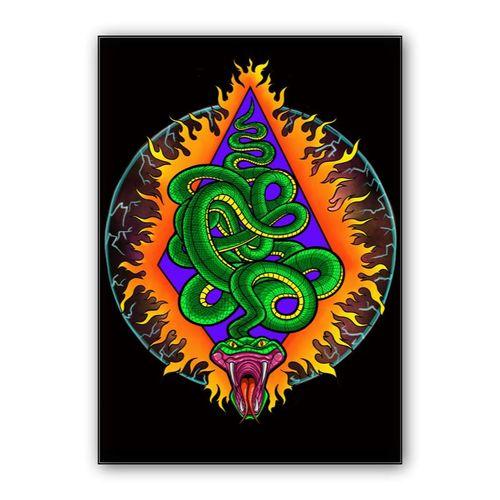 FireSnake wall art poster