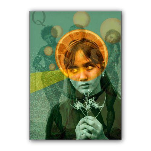 Saint Orange wall art poster