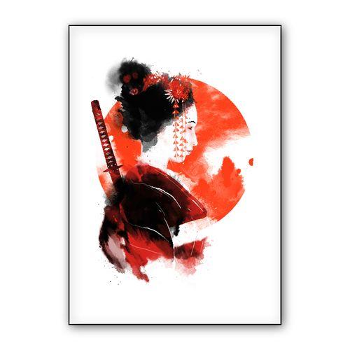 Onna Bu Geisha wall art poster