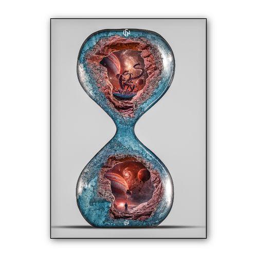 Hourglass wall art poster