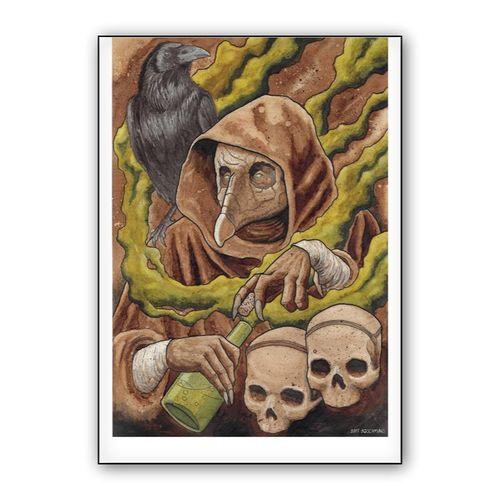 Plague Doctor wall art poster