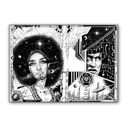 Sci Fi 70's  wall art poster