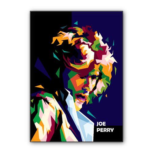 Joe Perry legend Guitarist in trend illustration wall art poster