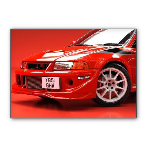 Mitsubishi Lancer Evo VI TME wall art poster