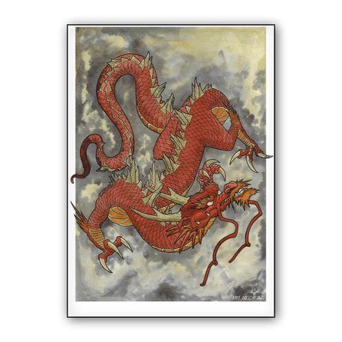 Dragon wall art poster