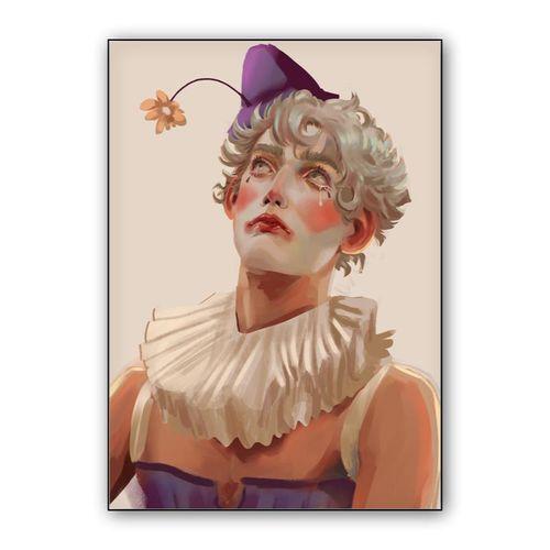 Sad Jester wall art poster