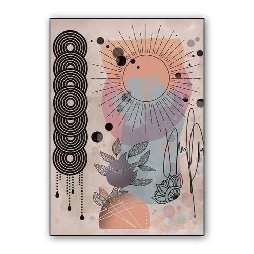 Japanese old style lineart wall art poster