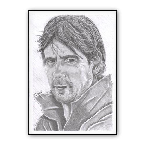 Simone Inzaghi FC INTER wall art poster