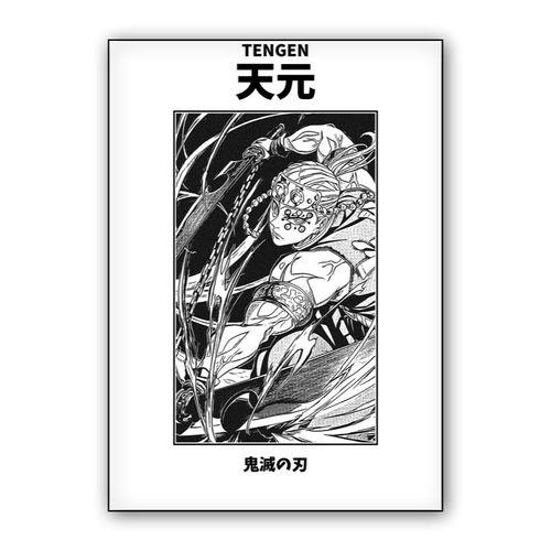 Tengen Uzui Demon Slayer wall art poster