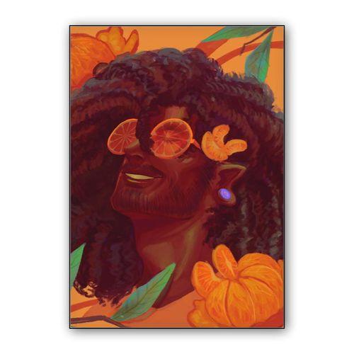 Tangerine wall art poster