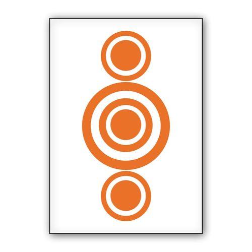 Abstract Orange wall art poster
