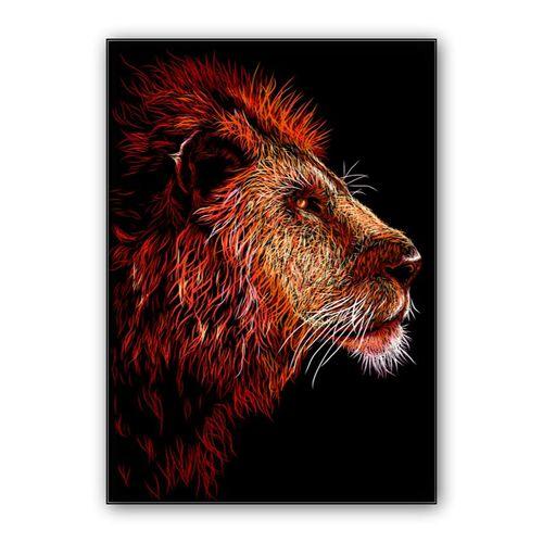 Lion wall art poster