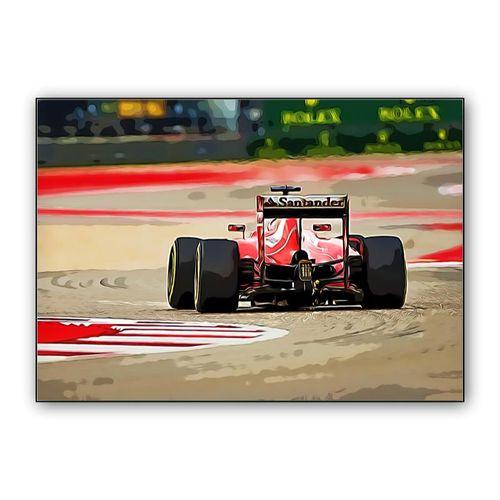 Ferrari F1 car wall art poster