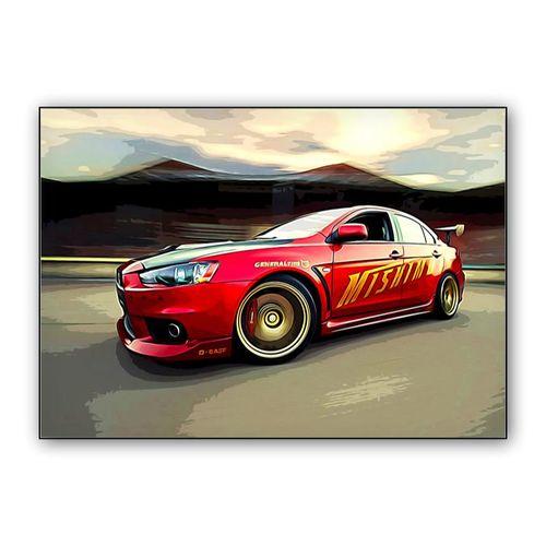 Mitsubishi Lancer Evo X wall art poster