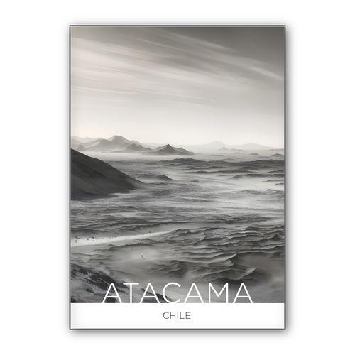 The Atacama Desert - Chile - Charcoal Technique wall art poster