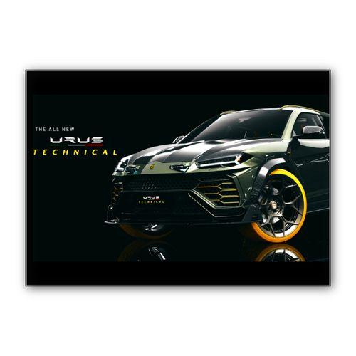 Lamborghini Urus Technical Design wall art poster