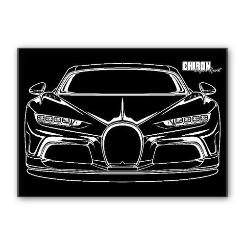 Bugatti Chiron wall art poster