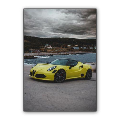 Car Alfa Romeo 4C wall art poster